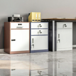Under Desk Storage Organizer Cabinet with Password Protection