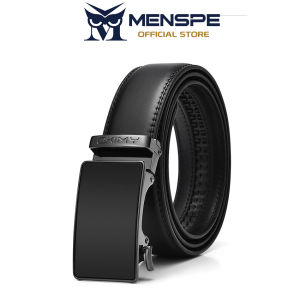 MENSPE Men’s Belt Business Belt Stylish Automatic Buckle Belt Second-layer Cowhide Waistband Suit Pant Belt Stylish Simple Nice Waistband Durable Belt