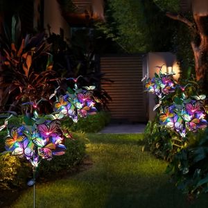 ไฟต้นไม้ผีเสื้อพลังงานแสงอาทิตย์ - หลากสีสันสดใส ประหยัดพลังงาน ติดตั้งง่าย สําหรับตกแต่งสวนและกลางแจ้ง