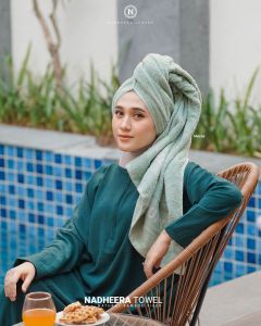 Nadheera Towel handuk mandi dewasa Natural bambo fiber premium  164 x 78 cm handuk mandi polos warna