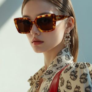 ZENOTTIC Square Polarized Sunglasses for Women Trendy Classic Sun Glasses for Ladies - Designer Shades UV400 Protection