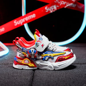 ABC Karun Boys Running Shoes with Light up Mesh Upper Transformer Design Spring Summer New Style Comfortable Sport Sneakers