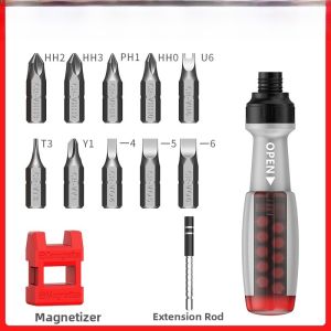 Multi-Purpose Screwdriver Tool Set Combination Full Set Repair Disassembly Cross Triangle Phillips Screwdrivers Magnetic Handle
