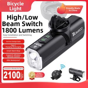 Đèn Pha Điều Khiển Thông Minh Không Dây với Chế Độ Ánh Sáng Xa và Gần 1800lm