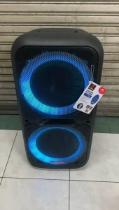 SPEAKER ASATRON PORTABLE WIRELESS TYPHOON 2x 12 inch ORIGINAL USB BLUE