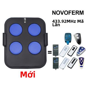 NOVOFERM NOVOTRON 502 MAX43-2 504 MAX43-4 433.92MHz Điều Khiển Từ Xa Cửa Nhà Để Xe Dụng Cụ Mở Cổng Mã Cuộn Bảo Mật