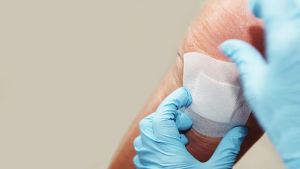 [4x4-30count] Carbou Island Dressing Bordered Gauze Sterile Individually Wrapped Gauze PadsHighly Absorbent Adhesive Dressing PadSoft and Breathable Wound Dressing for Wound Care