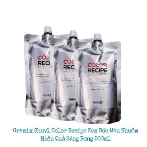Kem Bóc Màu Gramix Shuvl Color Decipe Tách Màu Nhuộm Giúp Nâng Sáng Rửa Màu Nhuộm Trên Tóc 500ml