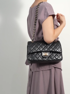 Seagloca New Fashionable Womens Rhombus Chain Sling Two Way Shoulder Bag No 1131
