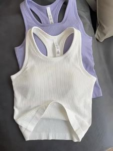 Áo Vest Thể Thao Nữ Ngắn Không Tay Thoáng Khí Thấm Hút Mồ Hôi Chạy Bộ Tập Thể Dục Tập Yoga Quần Áo Đan Áo Thun Nylon