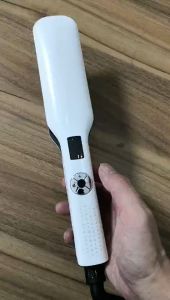 Professional LCD Display Tourmaline Ceramic Hair Straightener Intelligent Lock PTC Fast Heating Wide Plate Hair Straightening Iron for Thick Hair