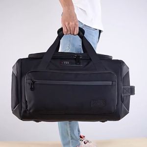 OZUKO กระเป๋าถือมือสองของเป๋าเดินทางสำหรับธุรกิจผู้ชาย 65L 2023 คุณภาพสูง กระเป๋าเดินทาง TSA Lock มัลติฟังก์ชั่นฟิตเนส Duffel