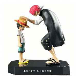Bandai | 18cm One Piece Anime Figure Four Emperors Shanks Straw Hat Luffy Action Figure One Piece Sabo Ace Sanji Roronoa Zoro Figurine