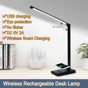 Led Smart Usb Charging Lamp Touch Folding Table Portable Battery Childrens Work Office Rechargeable Wireless Light For Bedroom