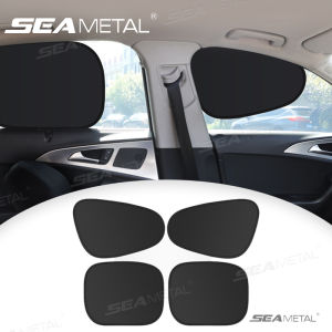 SEAMETAL Car Sun Shade Foldable Front Back Side Window Insulation Adsorption Curtain Rear Windshield Cover Heat Sun Protection