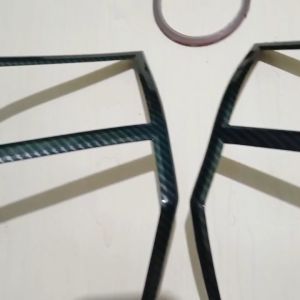 Garnish Cover Lampu Belakang Mobil Daihatsu Ayla 2023 Carbon