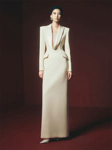 Elegant French Drape Lapel Dress