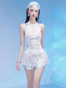 Lace Embroidery Set Elegant Stylish Slender Waist Female