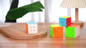 Magic Cube 3x3 4x4 5x5 Carbon Fiber Magic Cube Twelve Color Cube Professional Speed Magic Cube Educational Toys for Kid Gifts