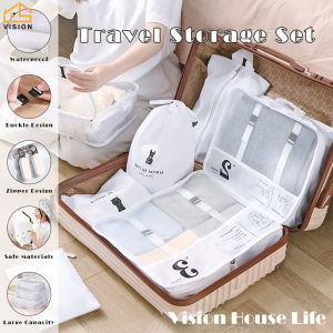 กระเป๋าเดินทาง Vision กระเป๋าจัดระเบียบถุงเก็บเสื้อผ้าทรงลูกบาศกระเป๋าเก็บของการจัดการกระเป๋าวิดเชิงเนื้อ กระเป๋าจัดระเบียบกางเกงในเก็บของ