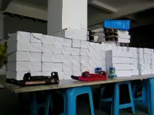 กระป๋อง เครื่องหนีบ มือโยก ยึดผนัง พร้อมที่เปิดขวด