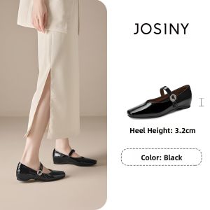 Josiny | Vintage Pointed-toe Mary Jane Flat Shoe