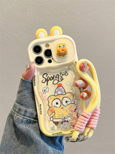 Ốp Lưng iPhone 16 pro Max KabaTun Có Dây Đeo Cổ Tay Hình Hoạt Hình Dễ Thương Chống Rơi Chống Sốc Bảo Vệ Toàn Diện Cho Apple 15 pro