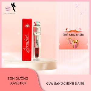 Son Dưỡng Màu Đỏ LOVESTICK (mềm môi khử thâm giảm khô nứt môi lành tính cho mẹ bầu trẻ nhỏ) lọ 5ml