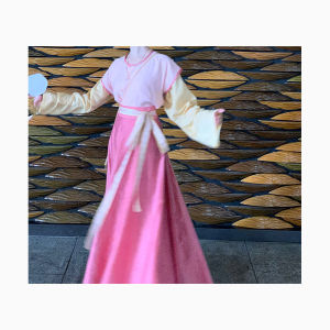 Lichi Peach Flavour Poetic Hanfu Set Traditional Tang Style Three-piece Outfit for Girls National Fashion Autumn New Arrival
