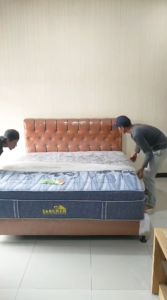 Kasur Hotel Busa Dengan Cover Knitted Quilt Tebal 30cm