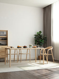 QINGMUTANG | Customized Rectangular Small Household Japanese Solid Wood Tea Table