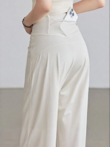 aziztas | High Waist Tummy Control Loose Straight Leg Sporty Pants