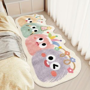 VIKAMA Hoạt Hình Dễ Thương Thảm Dài Thấm Hút Thảm Phòng Tắm Phòng Ngủ Chăn Đầu Giường Thảm Trang Trí Nhà Cho Phòng Khách & Nhà Bếp