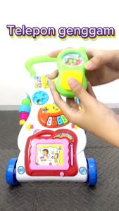 Mainan Anak Baby Walker Music AU03 - Dorongan Bayi Musik - Dorongan  Alat Bantu Belajar Berjalan Push Walker