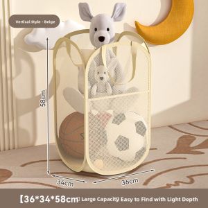 Toy Organizing Basket Soft Toy Storage Bag
