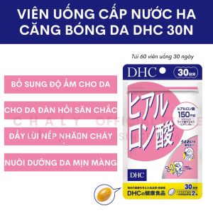 Viên uống giữ ẩm cấp nước DHC Hyaluronic Acid 60 viên Nhật nội địa