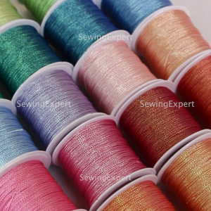 (+- 35 Meter) Tali Gelang Kalung METALIK / Tali Giok / SHINE STRING 9 Helai 6mm / Benang Mengkilap Roll 06cm Glitter String