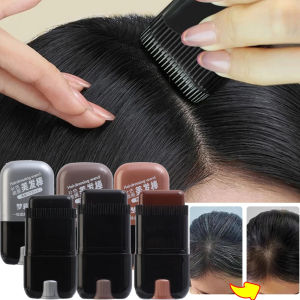 Disposable Lipstick Hair Dye Stick Black Brown Temporary Hair Coloring Cream Covered White Hairline Pen Smear Type Dye Artifact