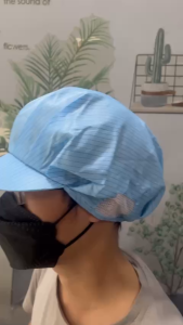 [MỚI] Nón Vải Phối Lưới Trùm Tóc Chống Tĩnh Điện Xanh Công Nhân Nhà Máy | Hình Thật Hàng Sẵn Số Lượng Nhiều