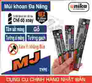 Mũi khoan đa năng loại tốt MJ Unika của Nhật Tấm Sắt mỏng Tấm Thạch Cao ALC Ngói Nhựa mã MJ Unika chuôi lục giác