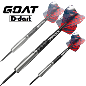 GOAT STEEL TIP DARTS - 22G/24G TRACTION 80% Tungsten Dart Set Original Steel Dart (ARROW DART KELULI)