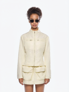 ANN ANDELMAN | Slim Fit Zipper Design Motorcycle Jacket