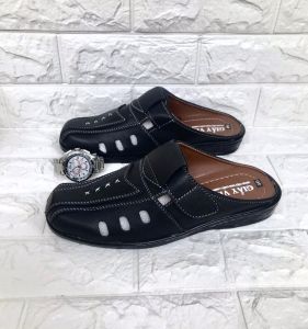 [FreeshipMAX] [HCM]Dép sapo nam phom đẹp  _ màu đen_da mềm_size từ 38-43_mã SP03  ( sản phẩm bán chạy nhất hiện nay)