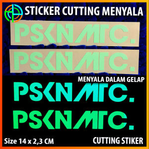 (isi 03) STICKER CUTTING PSKN MTC LANGKA bisa Menyala PSKNMTC Setiker Viral Murah Seticker Motor helem Setiker pasukan matic Fosfor Glow in the Dark