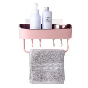 Bathroom Shelf Storage Wall Mounted Caddy Shower Basket Organizer Holder Rack / Rak Sudut Bilik Air