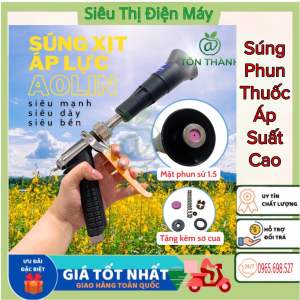 Súng Xịt Loa Kèn Áp Lực Mặt Sứ AOLIN TAIWAN Cao Cấp Tưới Cây Rửa Xe Phun Thuốc