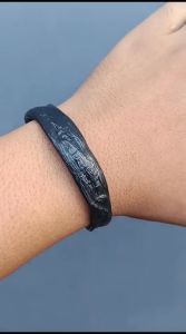 Gelang Akar Bahar Merah Bodi Hitam Variasi Monel Lentur