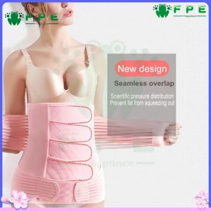 【Local shipment】Postpartum Belt Shapewear Corset 3 in 1 Girdle Post Belly Belt After Birth Belly Band Postpartum Support C-Section Recovery Belt 4 Size Postpartum navel belt Postpartum support cesarean section rehabilitation belt Soft Cotton