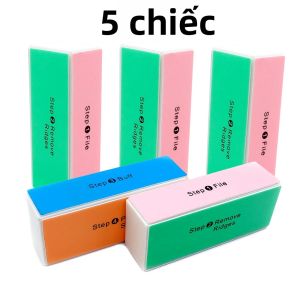 Bộ 5/10 Dụng Cụ Mài Móng Chuyên Nghiệp Miếng Bọt Biển Bốn Mặt Để Tạo Hình & Đánh Bóng Phụ Kiện Chăm Sóc Móng