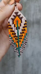 Kalindi BEADED EARRINGS NATIVE AMERICAN STYLE | ตุ๊กตาลูกค้าที่สวยงาม: รับประทานความอ่อนหวานแบบอเมริกันพื้นเมือง